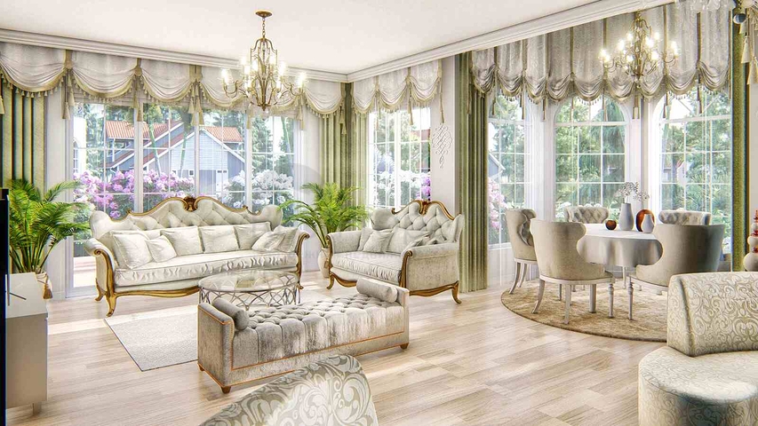 فيلا جديدة 4 + 1 في دوشيمالتي-منطقة أنطاليا 