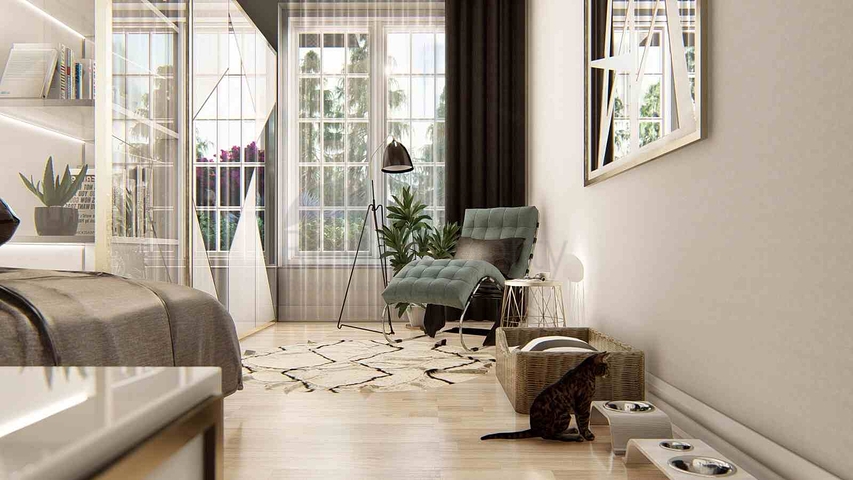 فيلا جديدة 4 + 1 في دوشيمالتي-منطقة أنطاليا 