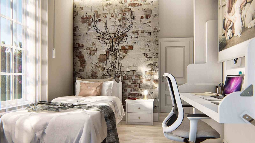 فيلا جديدة 4 + 1 في دوشيمالتي-منطقة أنطاليا 