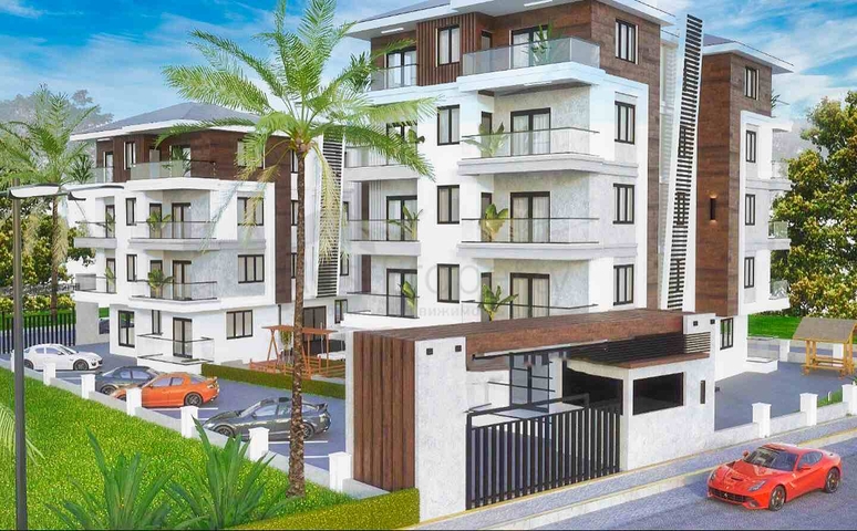 2 + 1 حمام سباحة شقة في كيبيز-منطقة أنطاليا