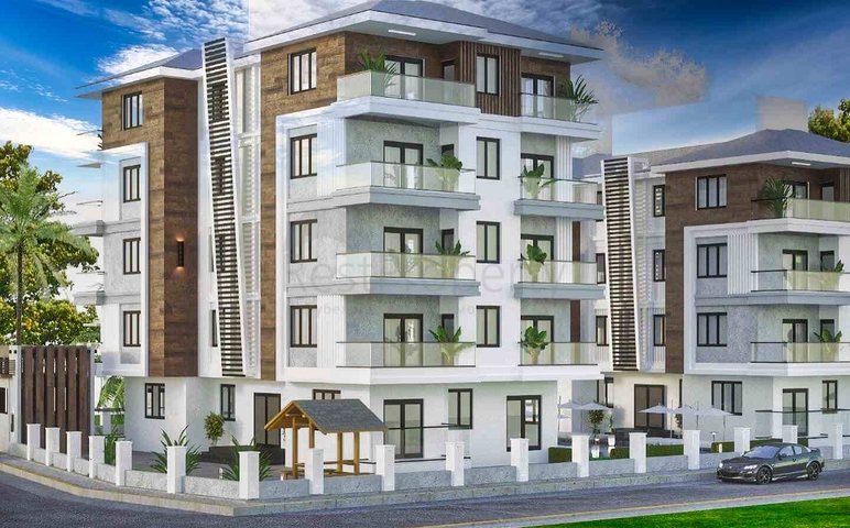 2 + 1 حمام سباحة شقة في كيبيز-منطقة أنطاليا