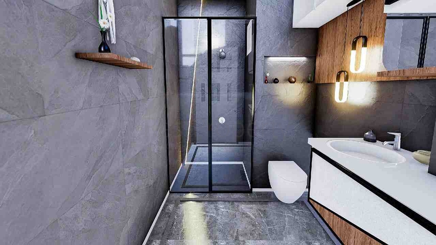 شقة دوبلكس 4 + 2 في كيبيز - منطقة أنطاليا 