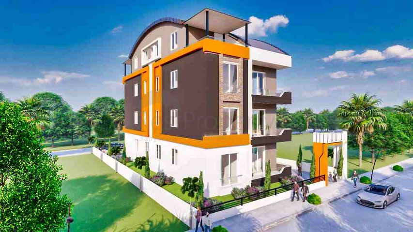 شقة دوبلكس 4 + 2 في كيبيز - منطقة أنطاليا 