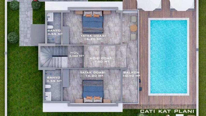 شقة 4+1 في منطقة فتحية 