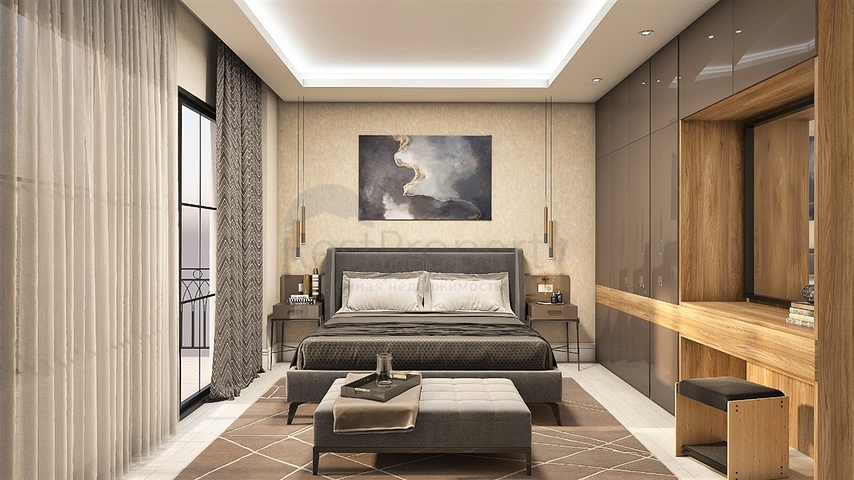 شقة مخطط طابق 5 + 3 في بيليك-منطقة أنطاليا 