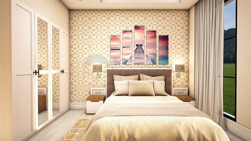 شقة مخطط طابق 5 + 3 في بيليك-منطقة أنطاليا 