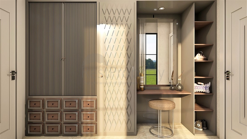 شقة مخطط طابق 5 + 3 في بيليك-منطقة أنطاليا 