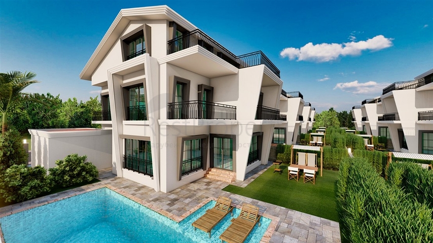 شقة مخطط طابق 5 + 3 في بيليك-منطقة أنطاليا 