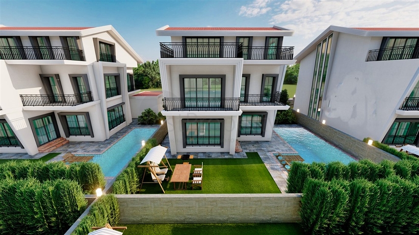 شقة مخطط طابق 5 + 3 في بيليك-منطقة أنطاليا 