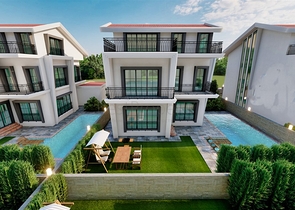 شقة مخطط طابق 5 + 3 في بيليك-منطقة أنطاليا 