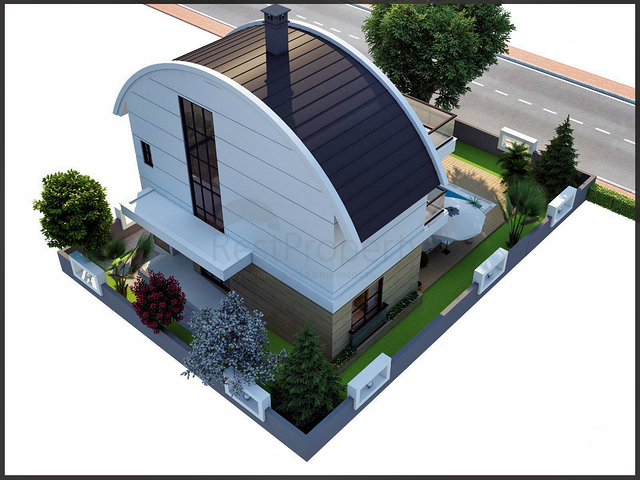 فيلا منفصلة 3 + 1 في منطقة بيليك أنطاليا 