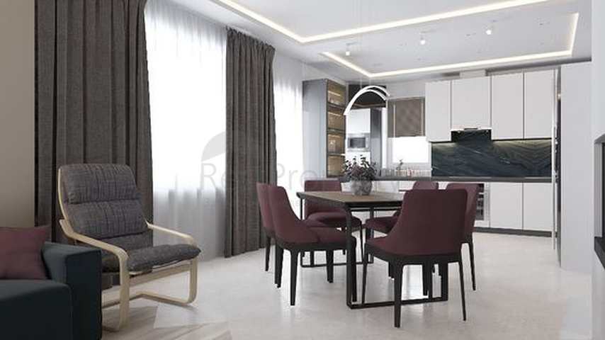 تخطيط الشقة 1+1,3+1 في منطقة بيليك-أنطاليا 