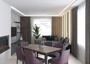 تخطيط الشقة 1+1,3+1 في منطقة بيليك-أنطاليا 