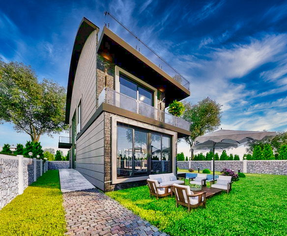 فيلا 6 + 1 في منطقة بيليك أنطاليا 