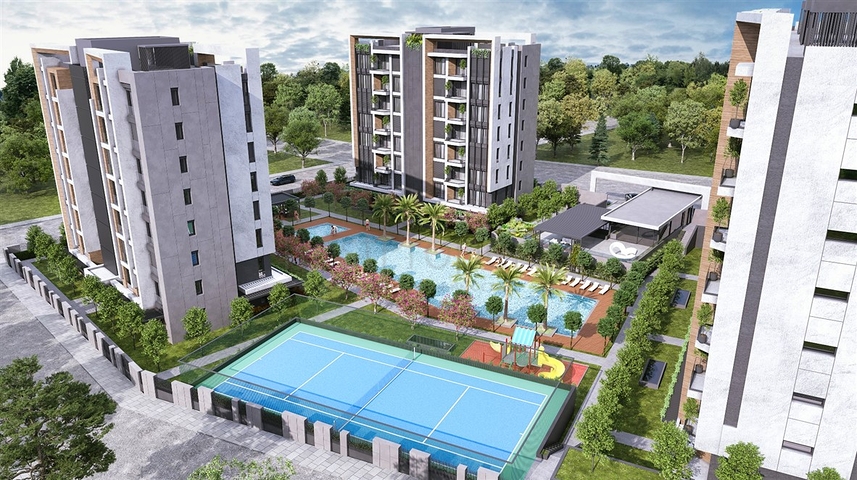 شقق دوبلكس 2+1 ، 3+1 و 4+1 في منطقة لارا أنطاليا 