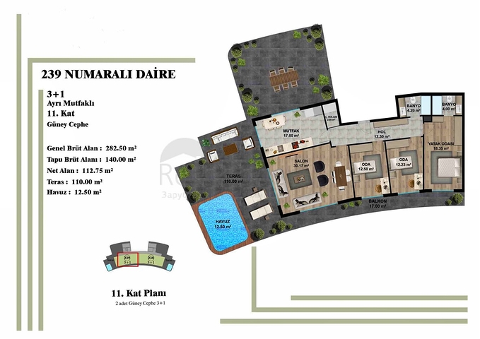 مشروع استثماري في منطقة التينتاس-أنطاليا 
