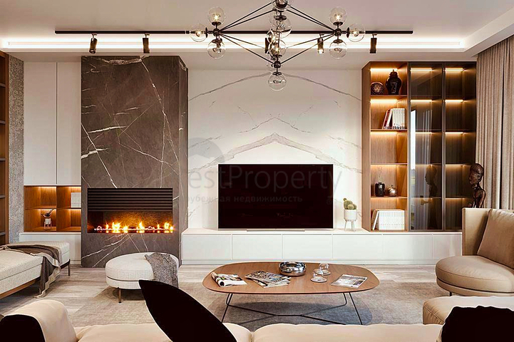 فيلا 4 + 1 في منطقة بيليك أنطاليا 