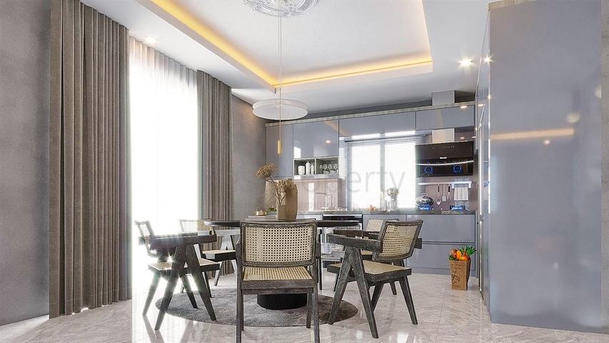 فيلا 4 + 1 في منطقة بيليك أنطاليا 