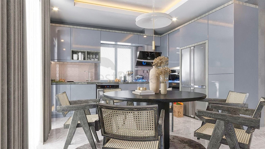 فيلا 4 + 1 في منطقة بيليك أنطاليا 