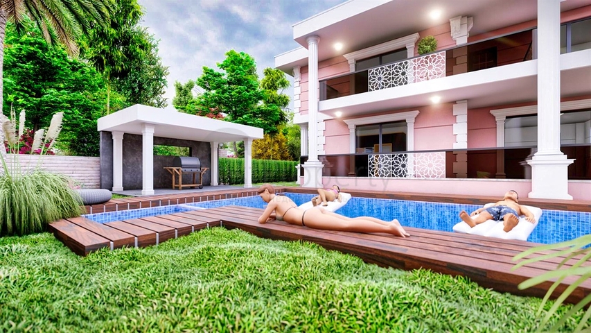 فيلا 4 + 1 في منطقة بيليك أنطاليا 