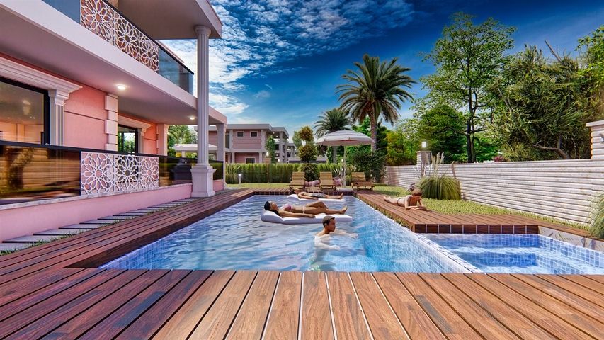 فيلا 4 + 1 في منطقة بيليك أنطاليا 