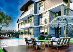 شقة 1 + 1 في منطقة بيليك أنطاليا 