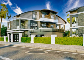 شقة 1 + 1 في منطقة بيليك أنطاليا 