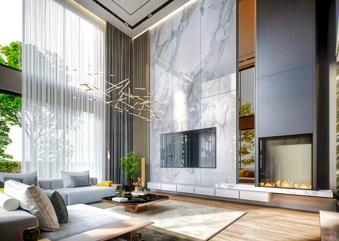 فيلا في مجمع تخطيط 9 + 2 في منطقة دوشيميالتي-أنطاليا 