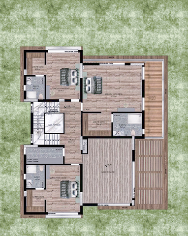 فيلا في مجمع تخطيط 9 + 2 في منطقة دوشيميالتي-أنطاليا 