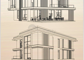 فيلا في مجمع تخطيط 9 + 2 في منطقة دوشيميالتي-أنطاليا 