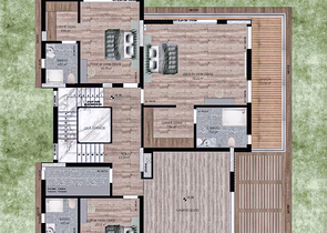 فيلا في مجمع تخطيط 9 + 2 في منطقة دوشيميالتي-أنطاليا 