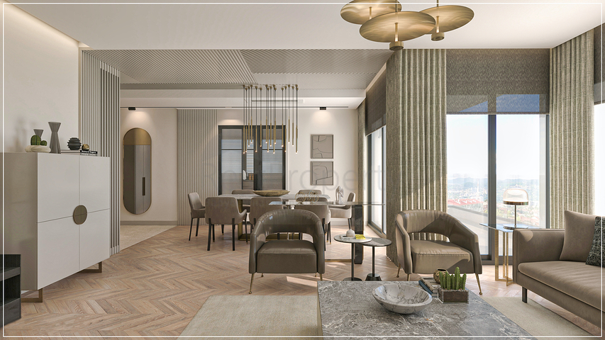 شقق 3+1 في منطقة أوندزالي-أنطاليا 