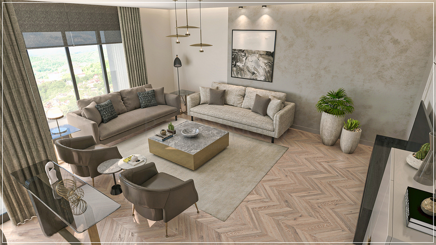 شقق 3+1 في منطقة أوندزالي-أنطاليا 