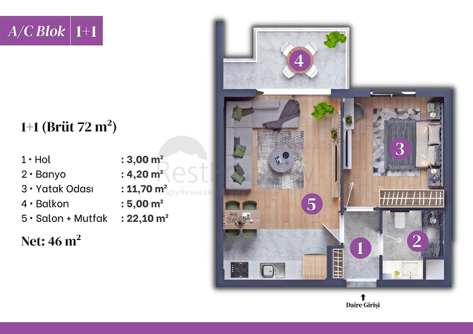 مشروع استثماري في منطقة التينتاس-أنطاليا