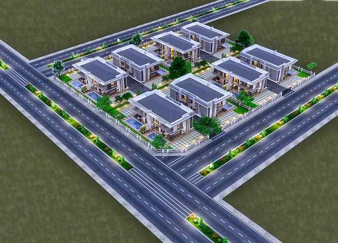 فيلا 4+1 في دوشيمالتي-منطقة أنطاليا