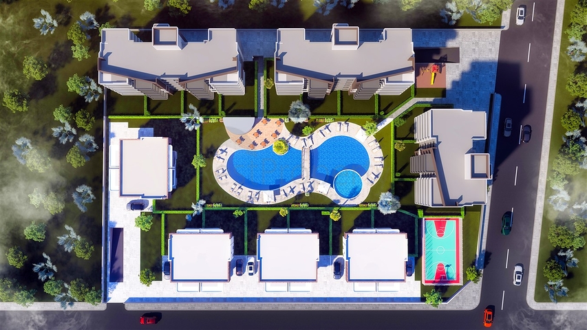 مشروع استثماري لفيلا 4 + 1 في منطقة التينتاس-أنطاليا 