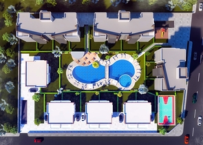 مشروع استثماري لفيلا 4 + 1 في منطقة التينتاس-أنطاليا 