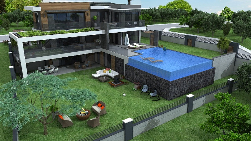 فيلا 4+1 في فتحية-منطقة أنطاليا 