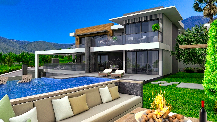 فيلا 4+1 في فتحية-منطقة أنطاليا 