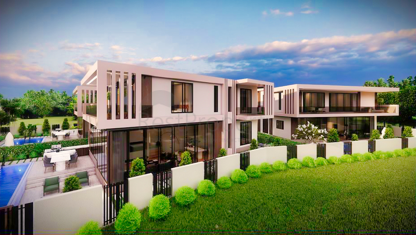 مشروع استثماري لفيلا 4 + 1 في منطقة دوشيميالتي-أنطاليا 