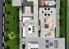 مشروع استثماري لفيلا 4 + 1 في منطقة دوشيميالتي-أنطاليا 