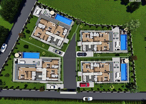 مشروع استثماري لفيلا 4 + 1 في منطقة دوشيميالتي-أنطاليا 