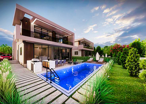 مشروع استثماري لفيلا 4 + 1 في منطقة دوشيميالتي-أنطاليا 