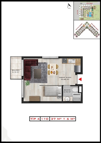 مشروع استثماري في ألتينتاس-منطقة أنطاليا الصغيرة