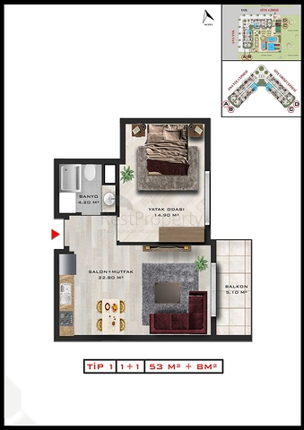 مشروع استثماري في ألتينتاس-منطقة أنطاليا الصغيرة