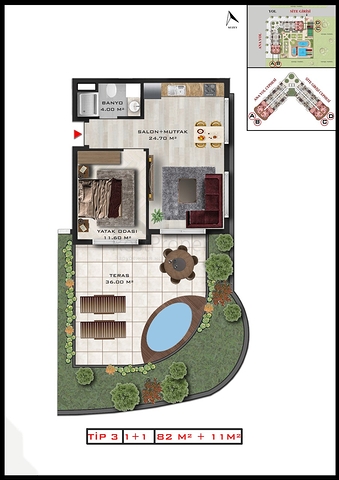 مشروع استثماري في ألتينتاس-منطقة أنطاليا الصغيرة