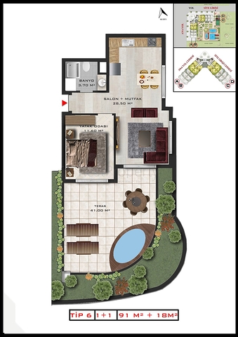 مشروع استثماري في ألتينتاس-منطقة أنطاليا الصغيرة