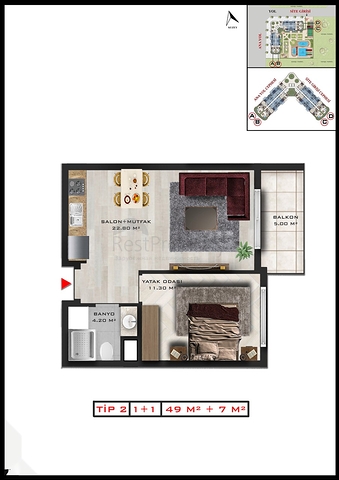 مشروع استثماري في ألتينتاس-منطقة أنطاليا الصغيرة