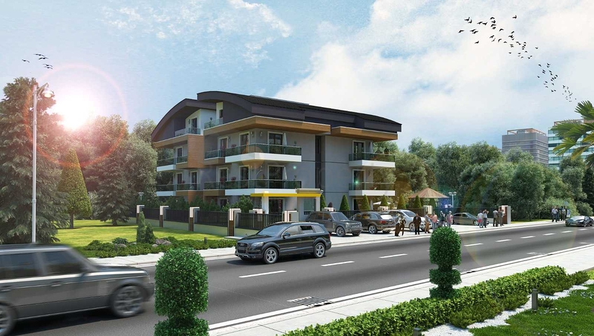 شقة 1 + 1 في منطقة بيليك أنطاليا 