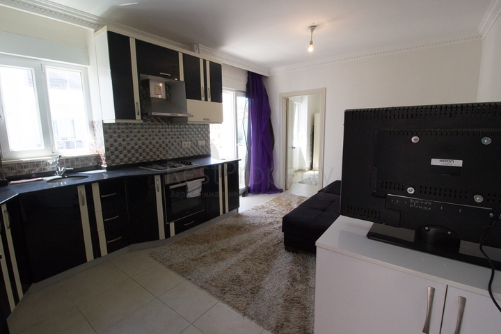 شقة 1 + 1 في منطقة سايد أنطاليا 